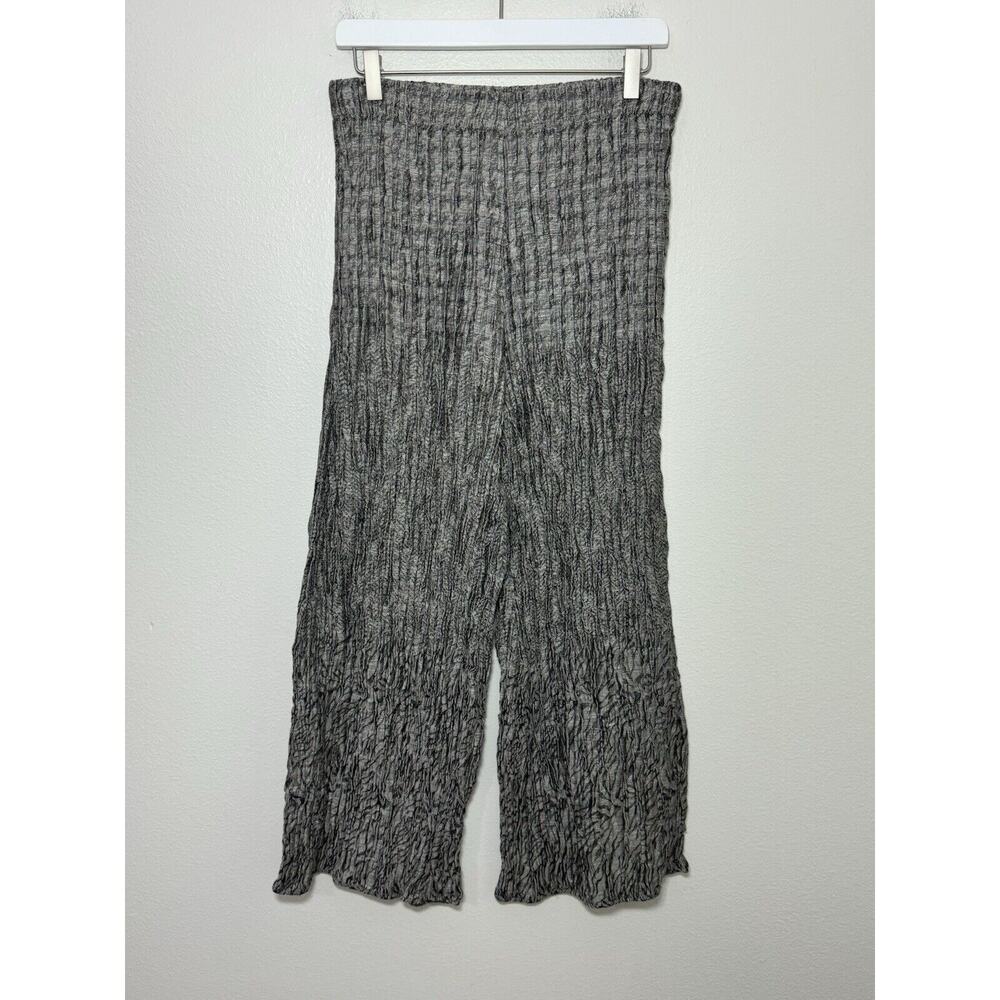 IGOR Dobranic Wide Leg Trouser Artsy Lagenlook Linen Art to Wear Pant Gray 42/44 - Picture 5 of 9